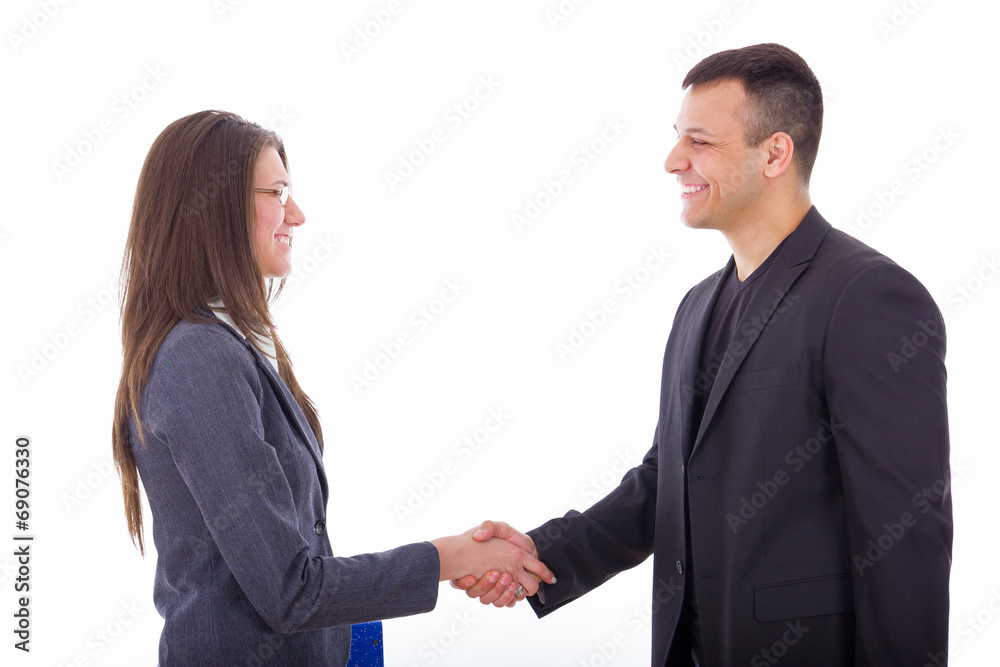 business people shaking hands