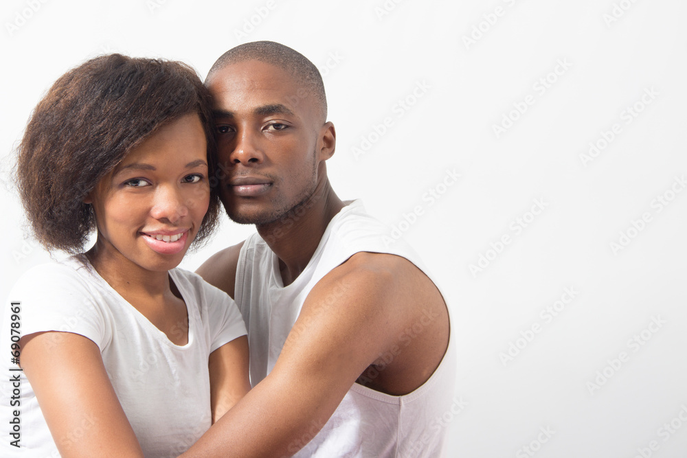 Young Black Couple relaxing enjoy company Young Black Couple relaxing enjoy company