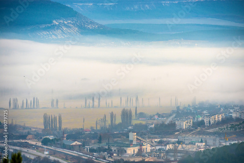 Misty town © Pavlo Vakhrushev