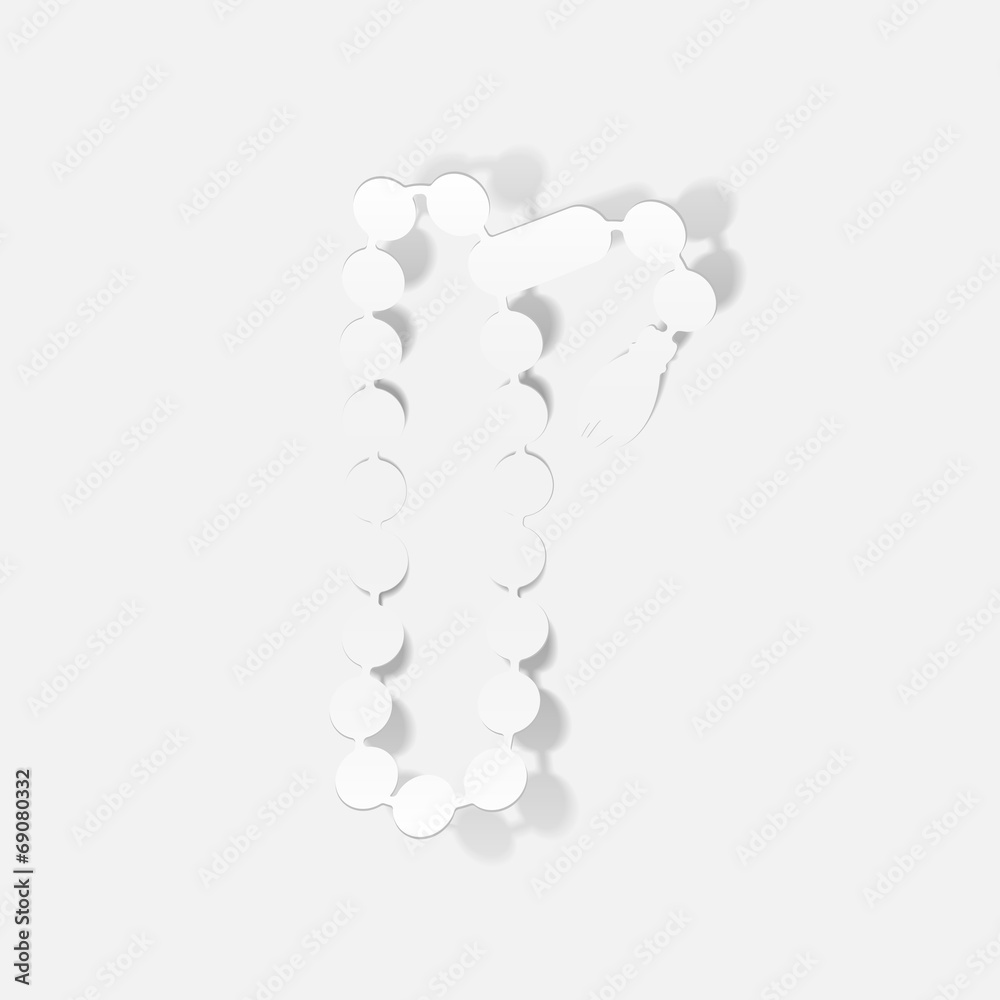 realistic design element: rosary