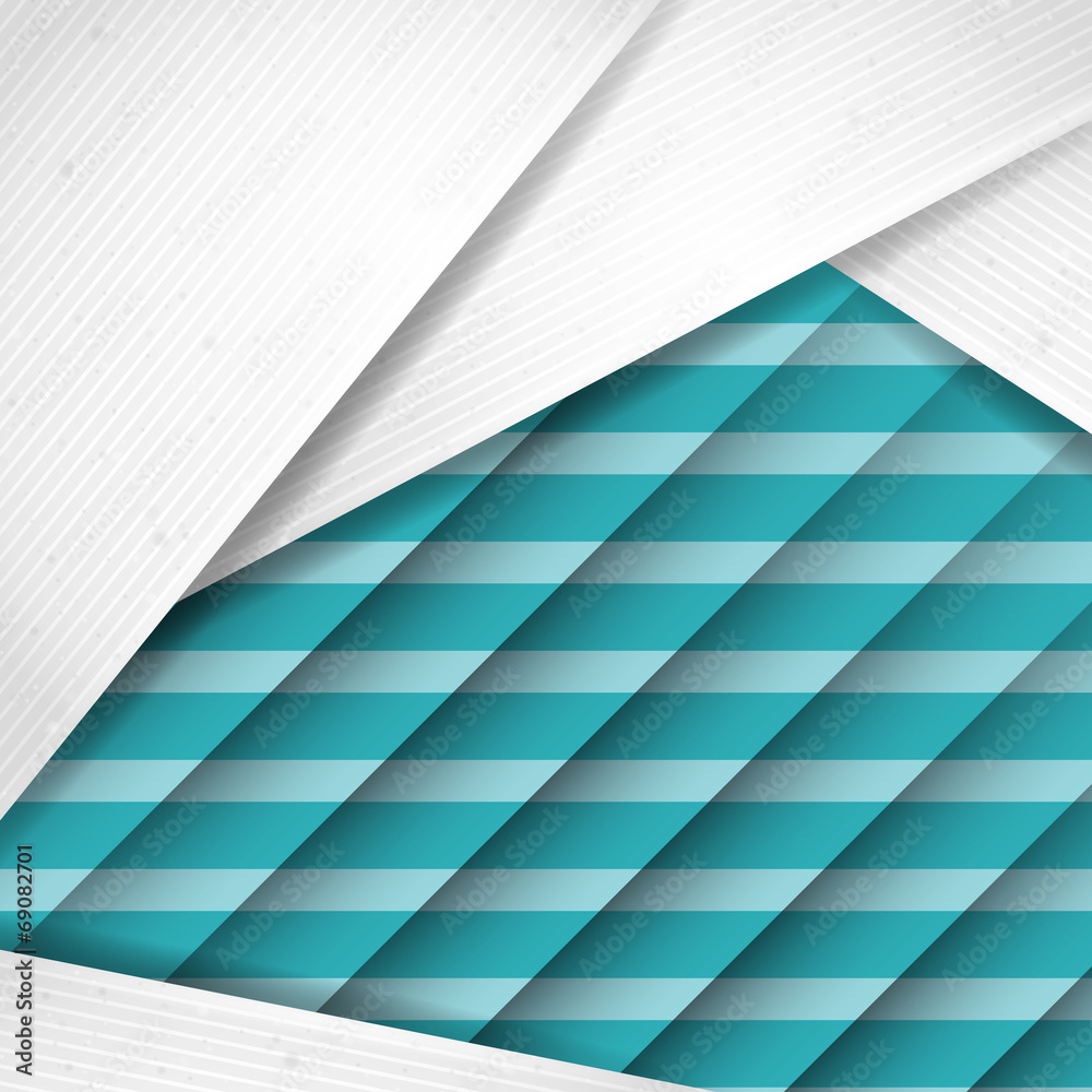 Obraz premium Abstract Background With White Paper Layers