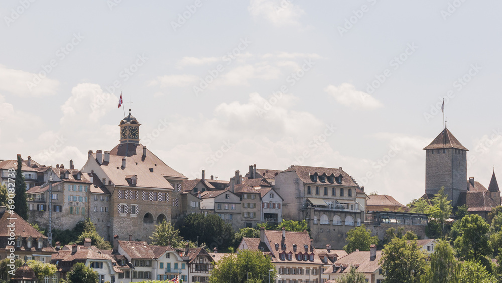 Murten, Altstadt, historisches Schloss, Rathaus, Schweiz