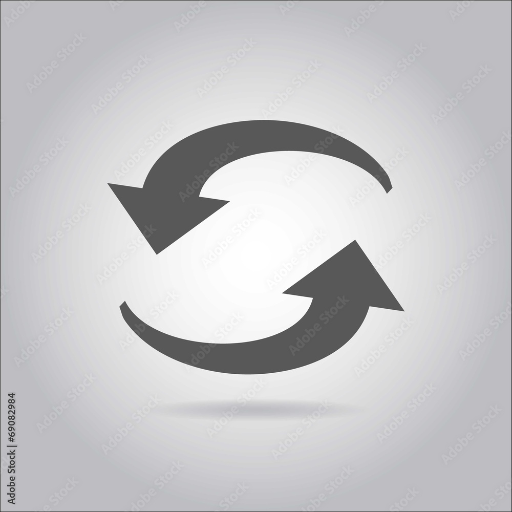Illustration on grey background with shadow - Recycle Illustration on grey background with shadow - Recycle