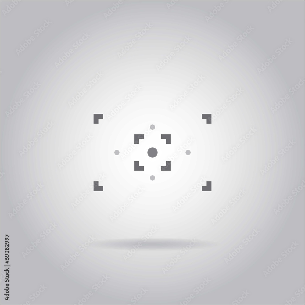 Illustration on grey background with shadow - Shutter