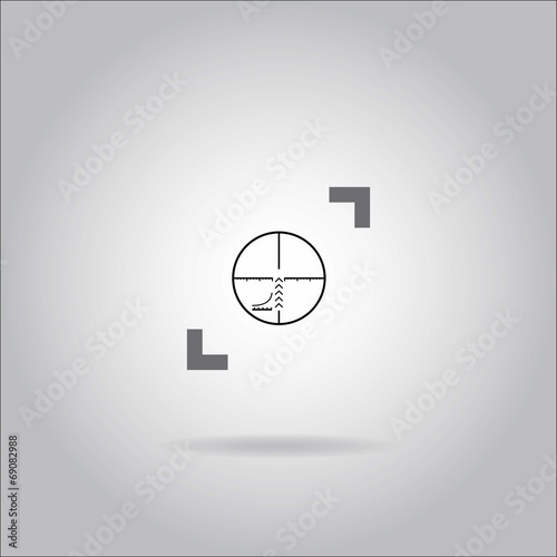 Illustration on grey background with shadow - Scope