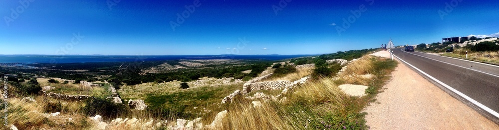 Stunning Croatian island panorama view Stunning Croatian island panorama view