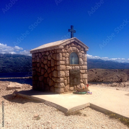 Stunning Croatian island panorama view photo