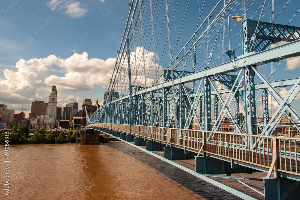 Naklejka premium Roebling Suspension Bridge 5
