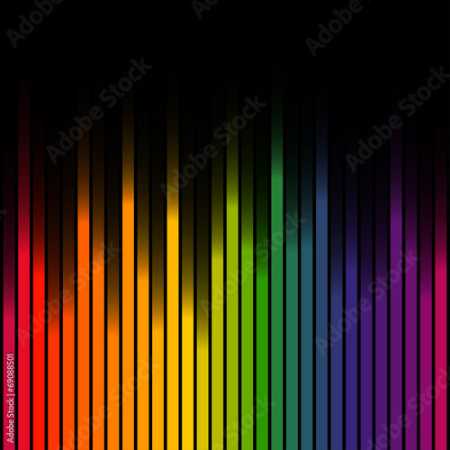 Hintergrund Streifen bunt auf schwarz
