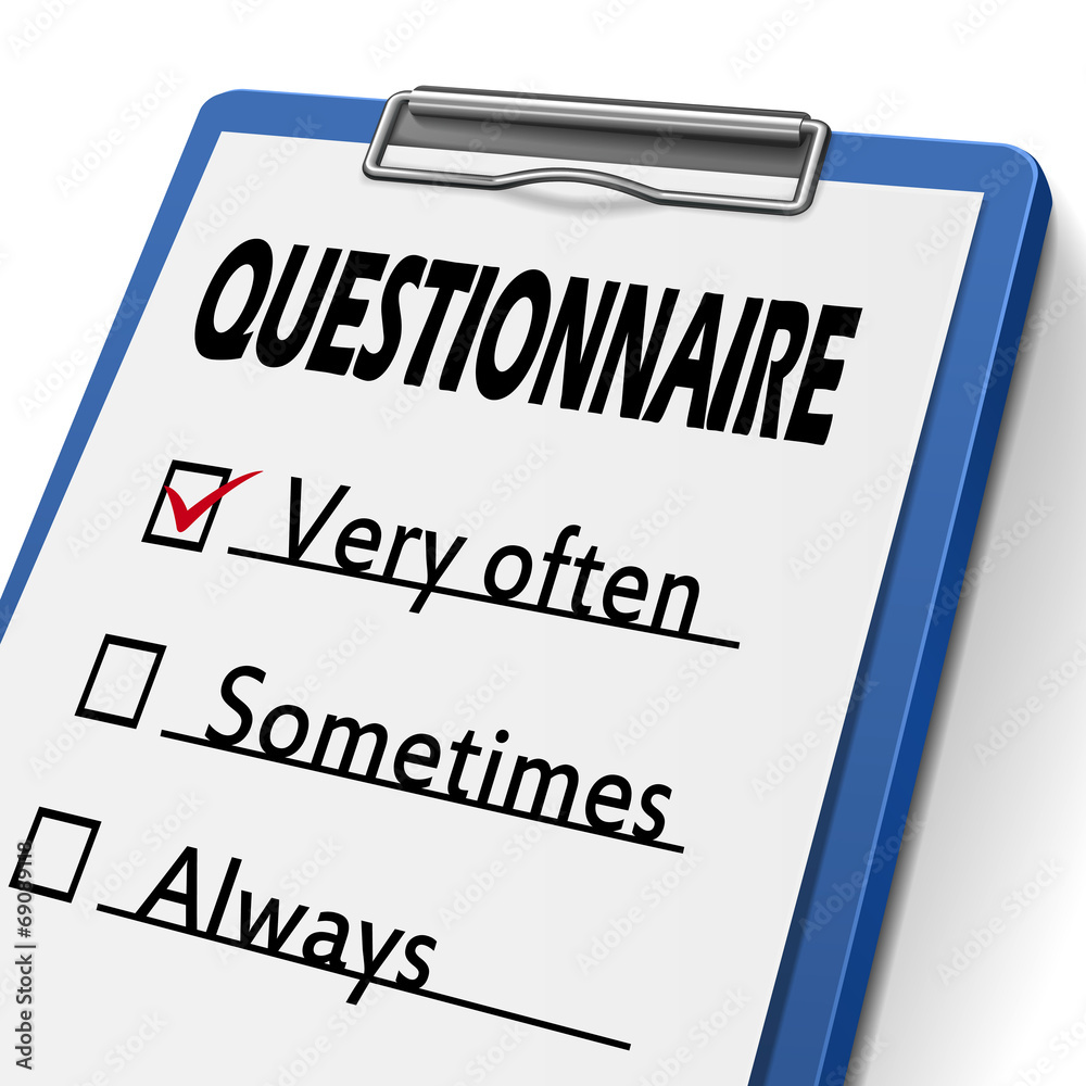 questionnaire clipboard questionnaire clipboard