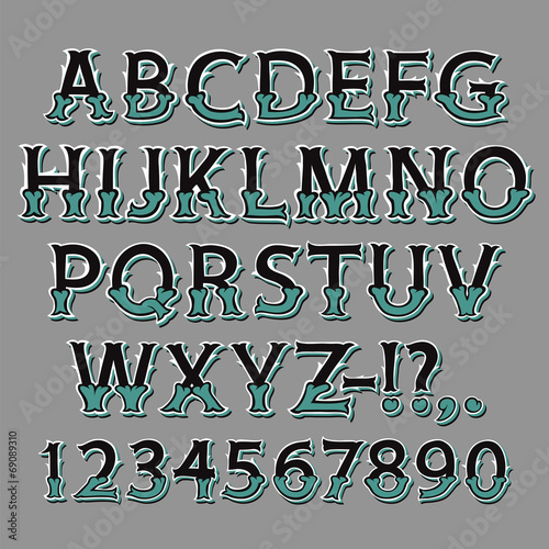 Halloween Bone Isometric Font