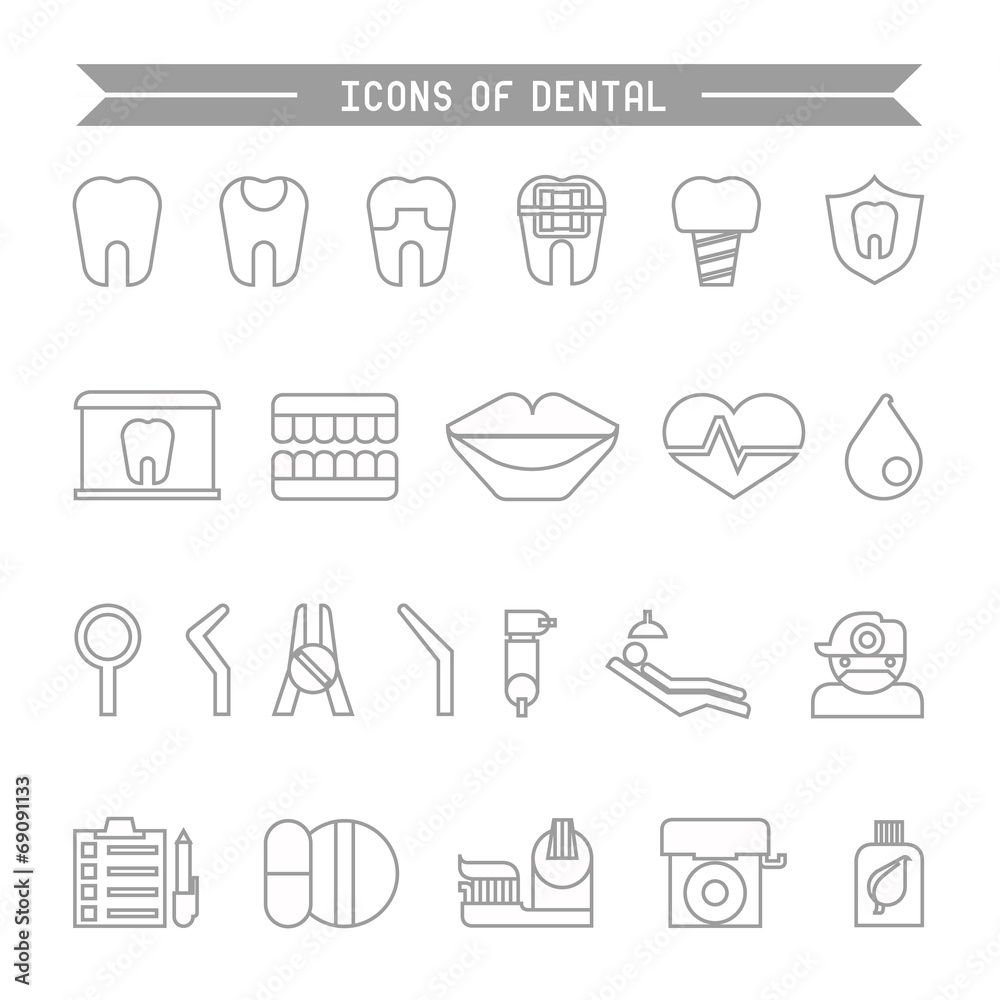 Icons of dental