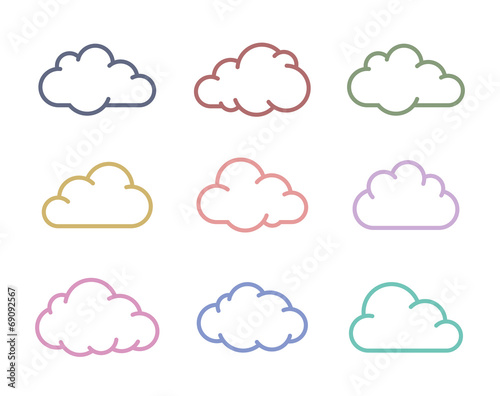 Cloud shapes collection