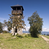 look-out tower on Martakov kopec in Javorniky Mts.