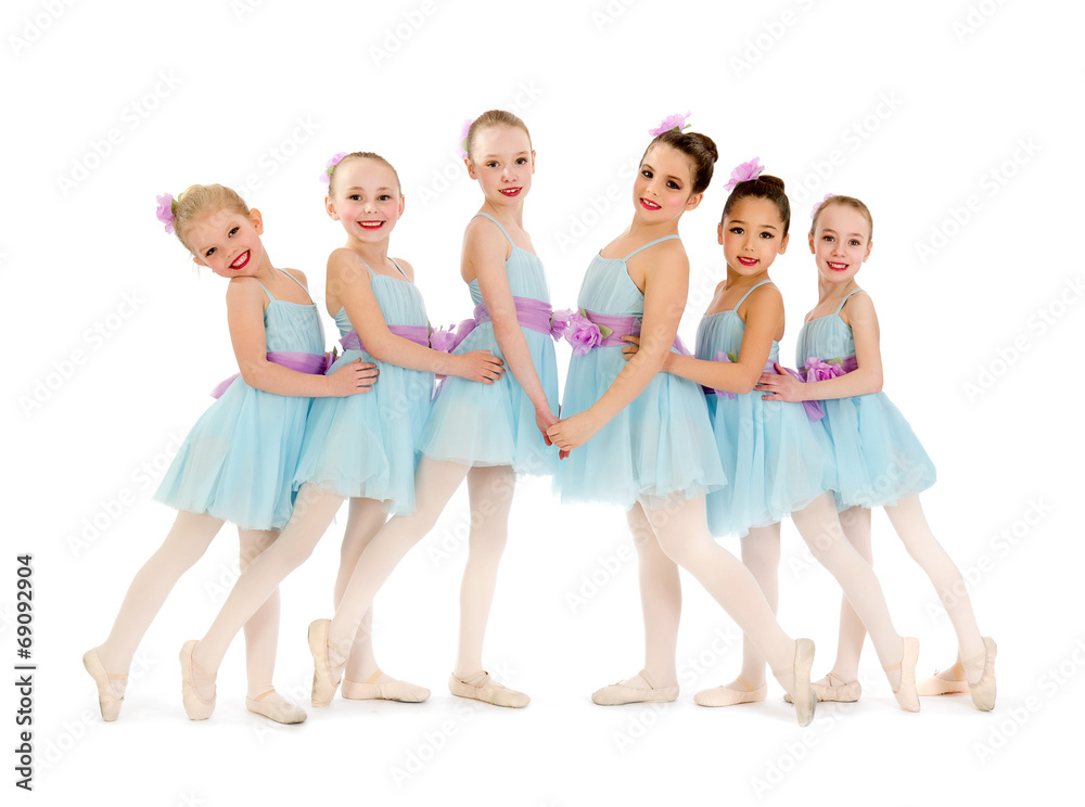 Junior Petite Ballet Class of Girls Junior Petite Ballet Class of Girls