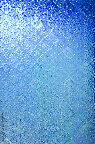 blue window glass
