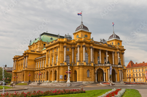 Croatian National Theatre (1895) in Zagreb, Croatia