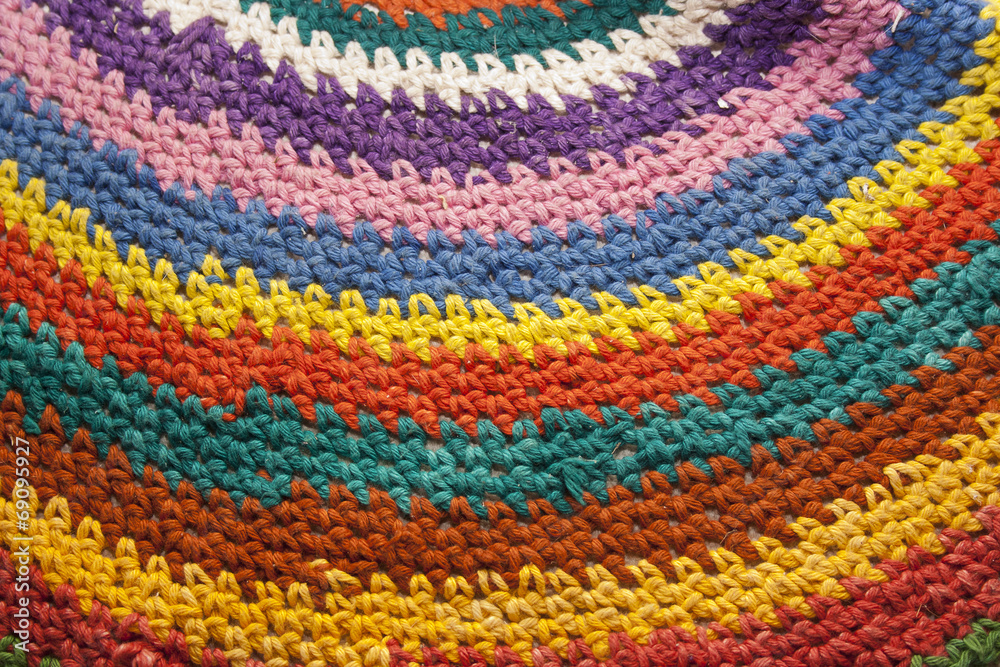 bright knitted pattern