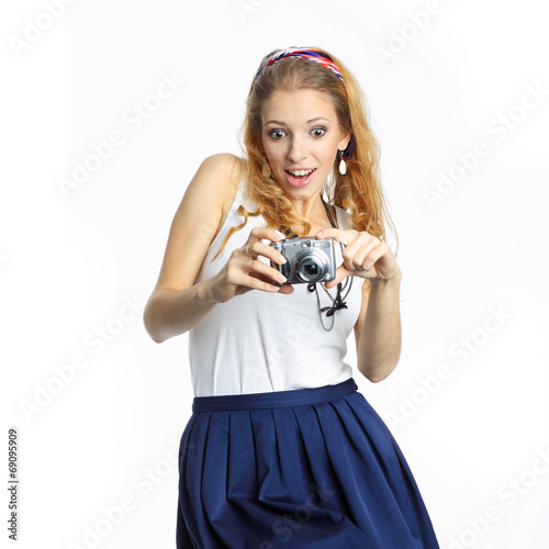 pleasant emotional girl photographs