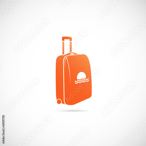 Travel Suitcase Vector Symbol Icon