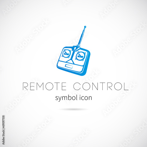 Remote Control Silhouette Vector Symbol Icon or Label