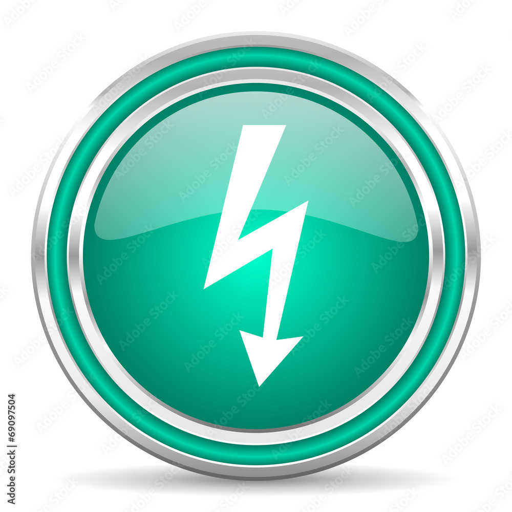 bolt green glossy web icon bolt green glossy web icon