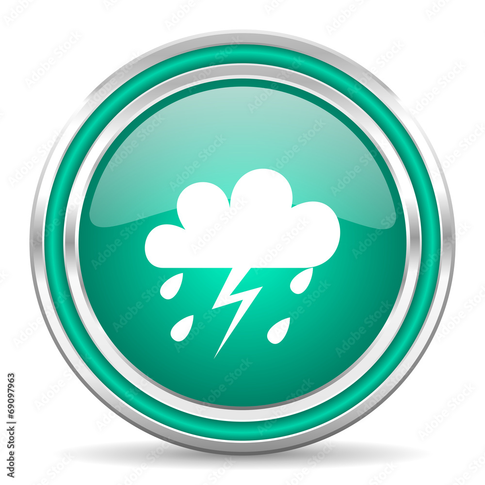 storm green glossy web icon storm green glossy web icon