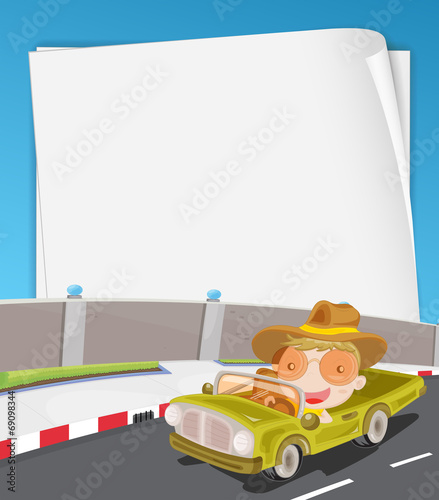 An empty signboard at the road