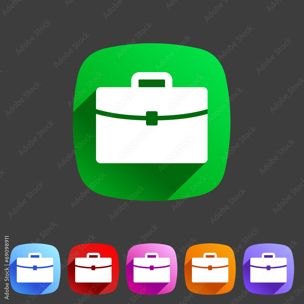 Briefcase portfolio flat icon Briefcase portfolio flat icon