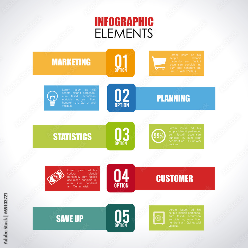 Fototapeta premium Infographic design