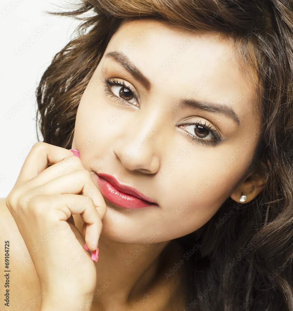 Beautiful young woman pretty face Beautiful young woman pretty face