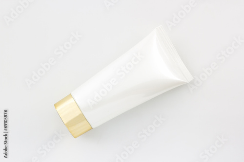 Cosmetics bottle, White Blank packaging tube.