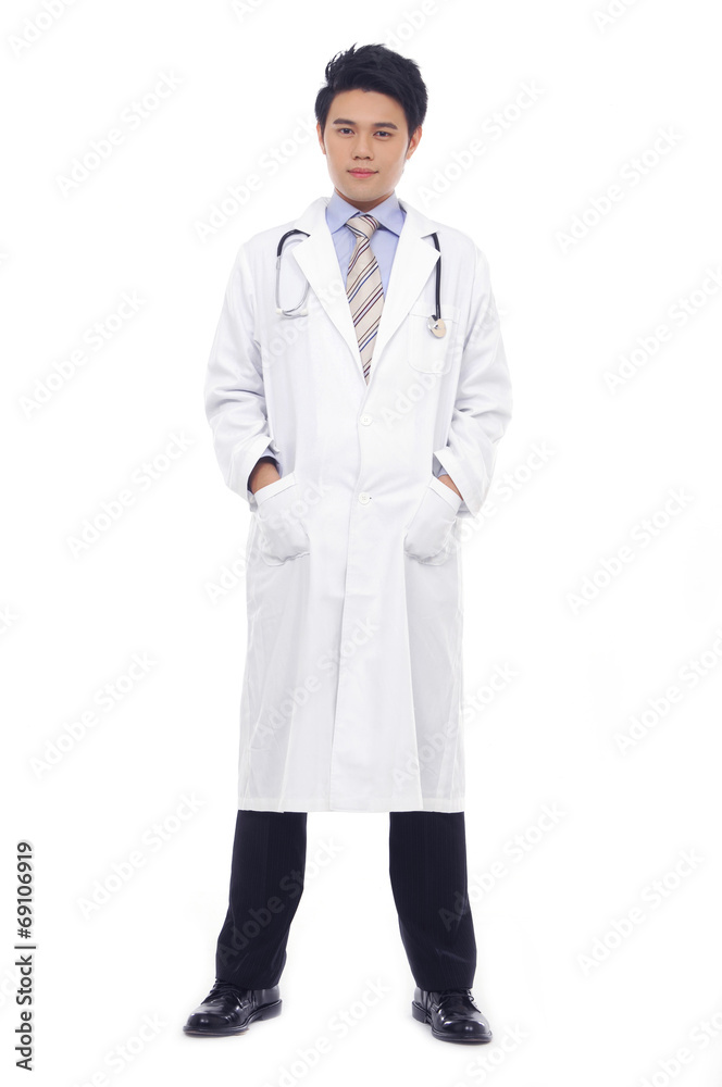 confident medical doctor in uniform with stethoscope confident medical doctor in uniform with stethoscope
