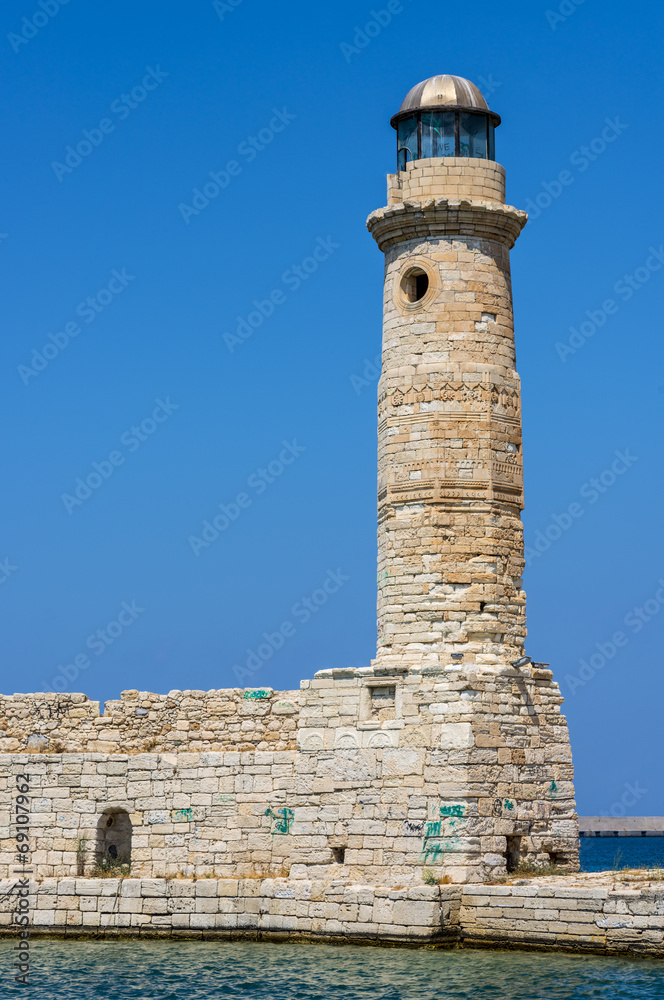 Lighthouse in Rethymno, Greece