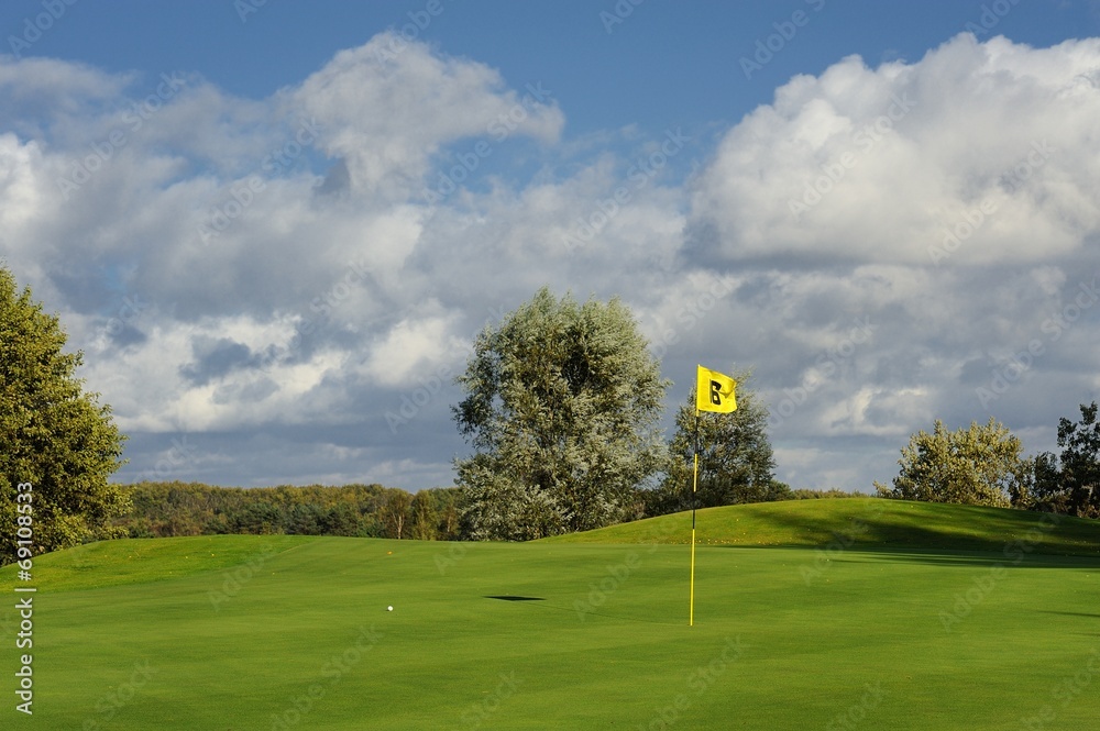 Obraz premium krajobraz wiejski, golf, sport