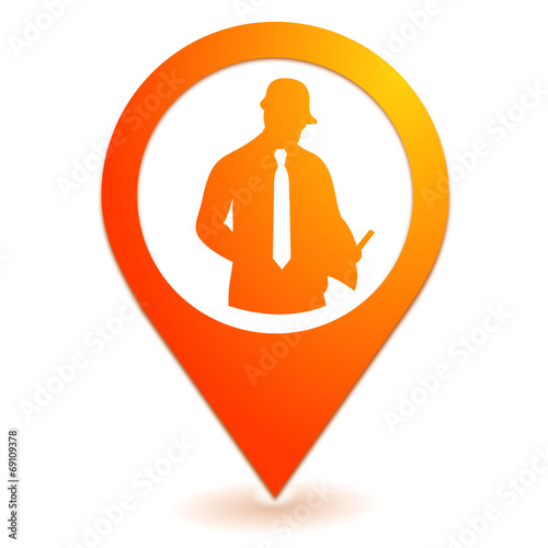 devis sur symbole localisation orange