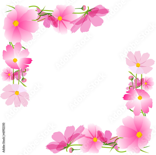 秋桜 コスモス フレーム Stock Vector Adobe Stock