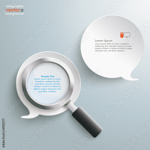 Loupe 2 Round Speech Bubbles
