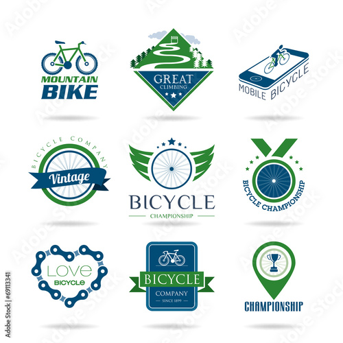Bicycle icon set - 2