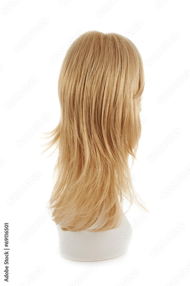 Naklejka premium Hair wig over the mannequin head