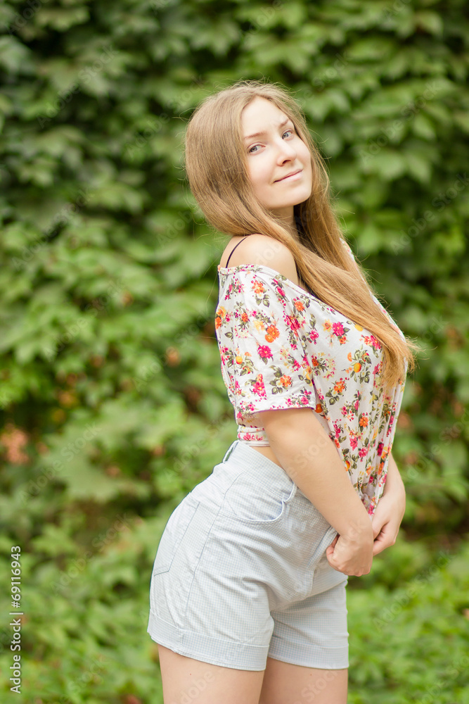 Fototapeta premium Portrait of a beautiful young woman