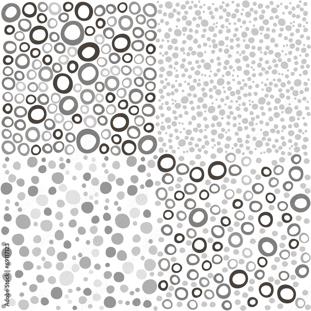 Seamless vector pattern, background with hand drawn monochrome