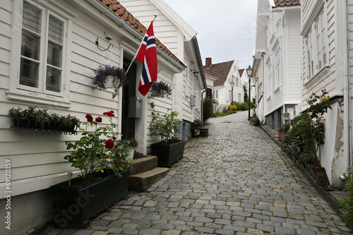 Norway, Stavanger. Old town.