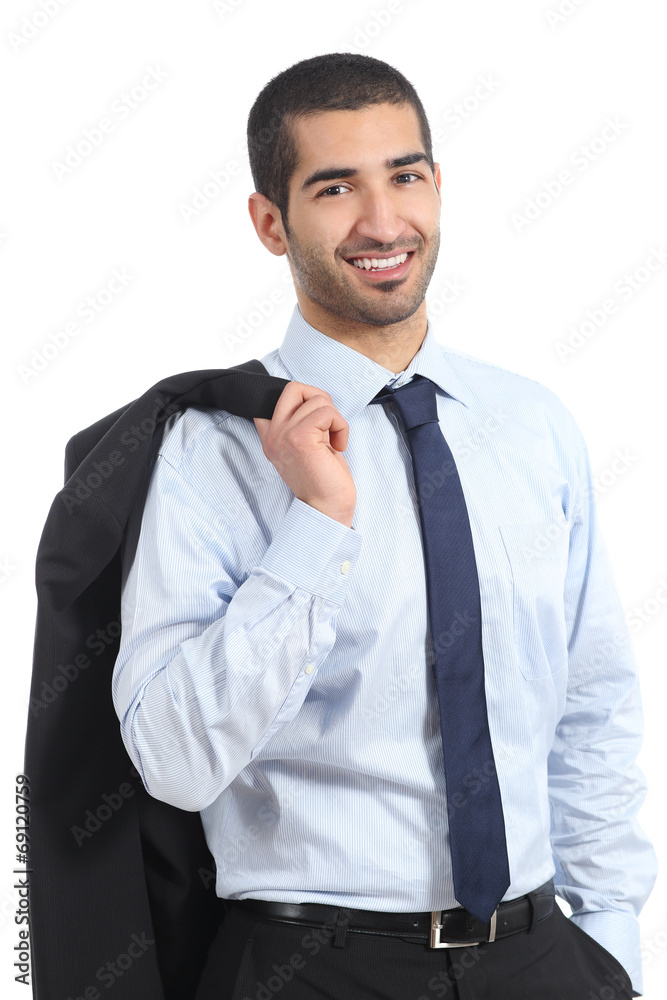 Arab businessman posing standing Arab businessman posing standing