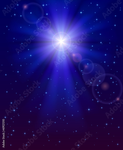 Christmas star in the sky