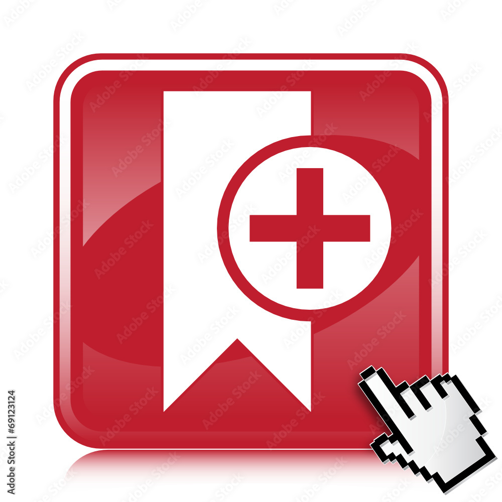 Obraz premium BOOKMARK PLUS ICON