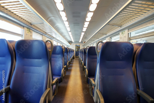 Emtpy train interior