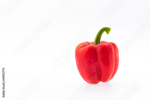 Red peppers isolated on white background
