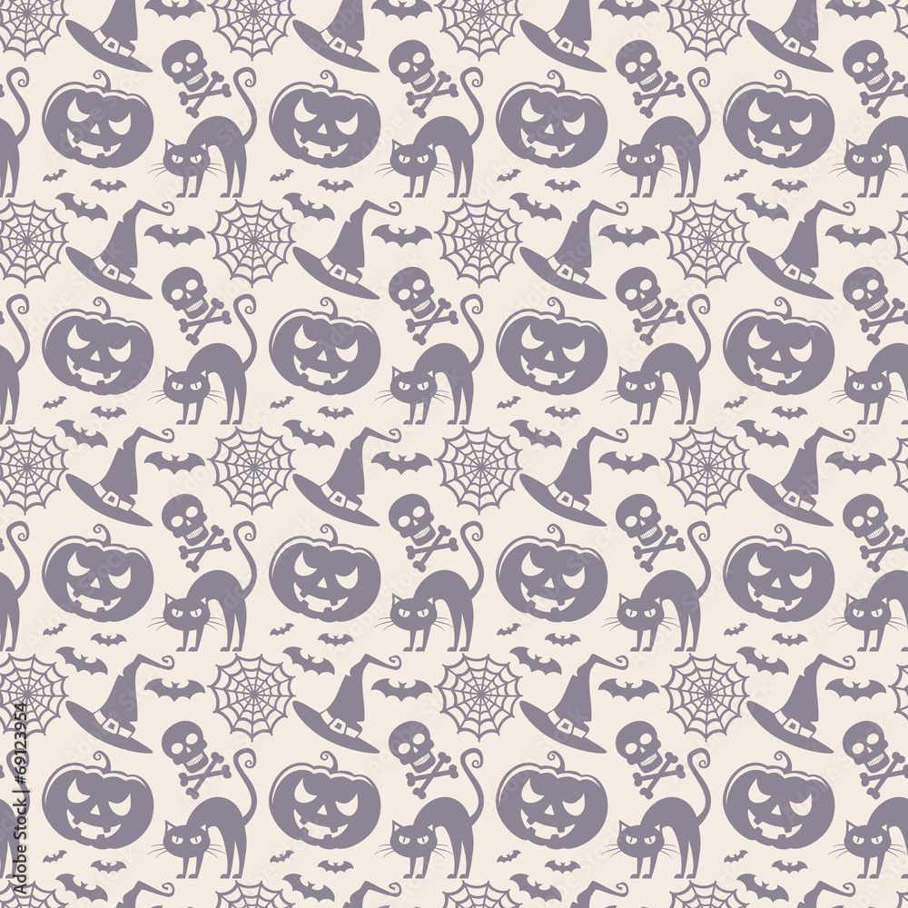 Halloween seamless pattern. Vector background. Halloween seamless pattern. Vector background.
