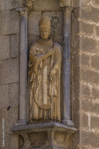christian, facade of the Cathedral of Toledo, Spain